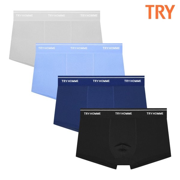 남성 쾌적 데일리 쿨인견 드로즈 4종 세트