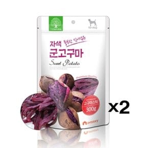 펫스토리 더내추럴 자색 고구마스틱 300g X2 애견간식 WC10099