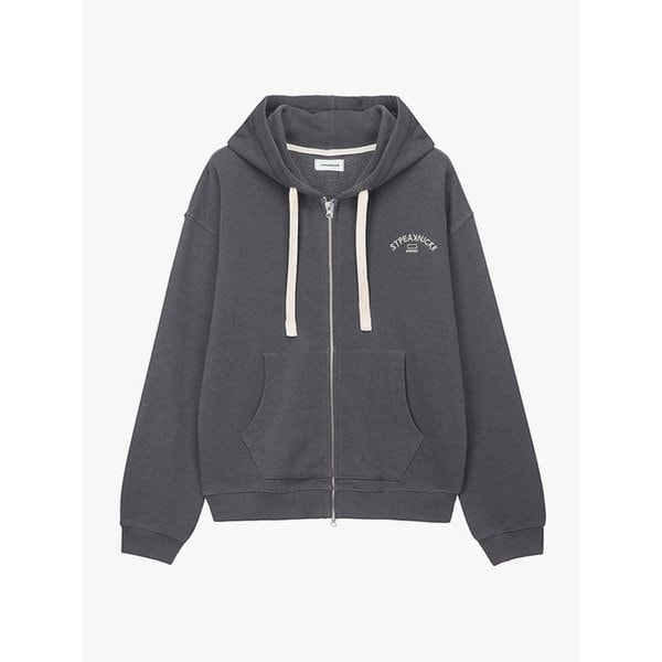 피그먼트 후드집업_차콜