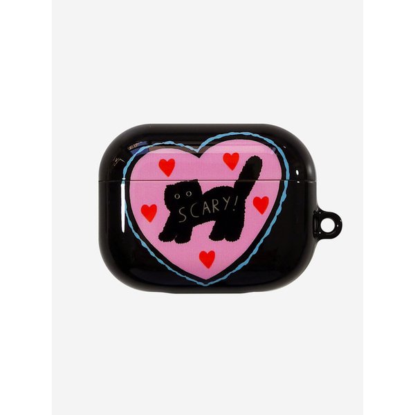 AirPods Pro3입고_Scary Cat-Black Airpodcase