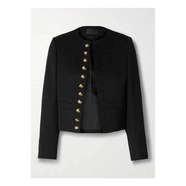 닐리 로탄 패티 울 트윌 재킷 블랙 1647597358999442