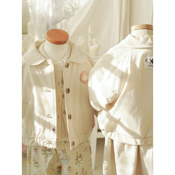 포근한 인사 - 유아 누빔 자켓