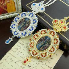  사제 안수식을 위한 그리스 정교회 주교  십자가 목걸이 섬세하게 디자인