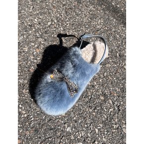 Mink Fur Clog Mule