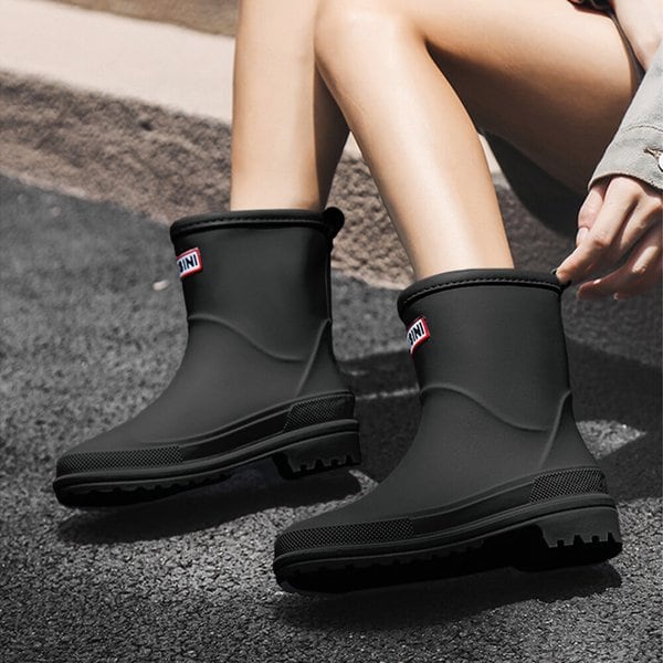 미끄럼방지 첼시 레인부츠 고퀄리티 미들 여성 장화