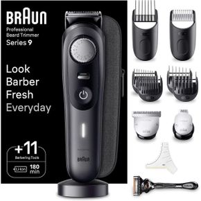 영국 브라운 트리머 Braun Beard Trimmer Series 9 BT9441 with Barber Tools and 180min Runtim