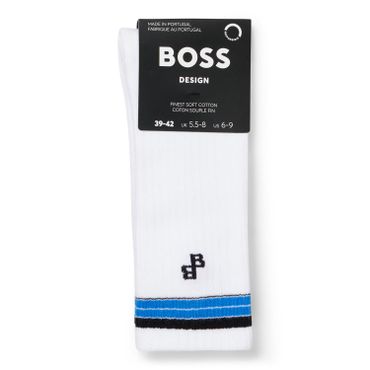 BOSS [FA23] 스트라이프 양말 화이트(50495957100)