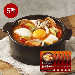 참스토리 순두부찌개 소스 250g x 5개 얼큰 해물 양념