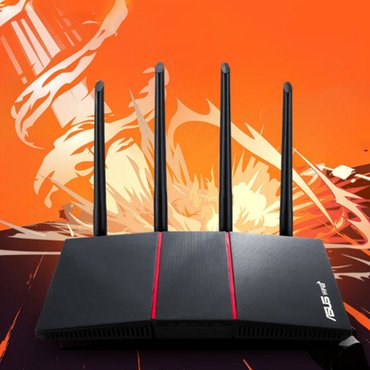 ASUS 에이수스 ASUS RT-AX57M 무선게이밍 라우터 RT-AX57열혈판 듀얼 WiFi6 쿼드코어 와이파이 공유기