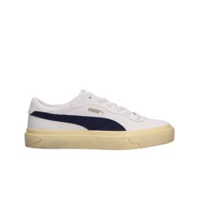 (W) 푸마 카프리 로얄 스웨이드 빈티지 스니커즈 웜 화이트 네이비 (W) Puma Capri Royale Suede