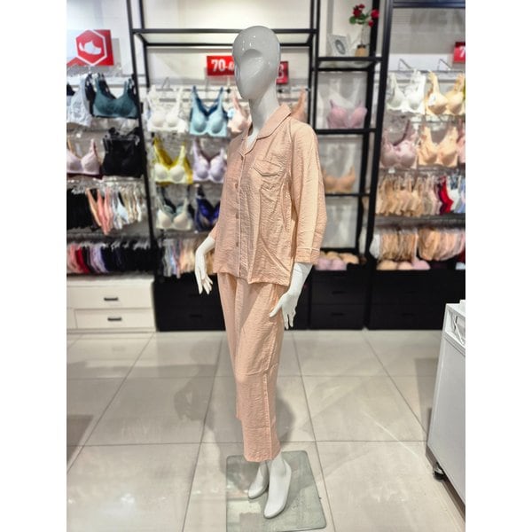 [시흥점] S 비너스 )  NR 솔리드 모던 파자마 VPA4421W-PK