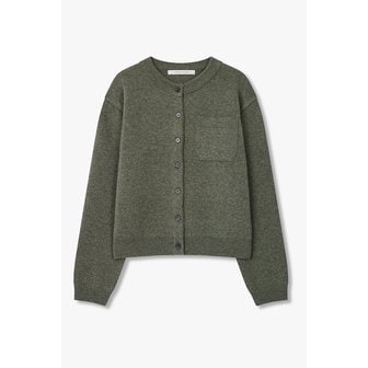 VOV [부산점] 보브)) 울 블렌드 세미 크롭 가디건 (7125450506)