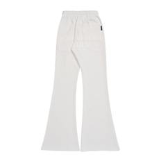 LAUREL A LOGO EMBLEM BOOTS CUT SWEAT PANTS CREAM-월계수A로고 부츠컷