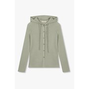 리브드 후드 니트 가디건 IA15246300131