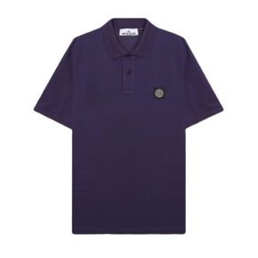 2SC17 Stretch Cotton Pique Polo Shirt 10152SC17 V0026 로고 패치 폴로 티셔츠