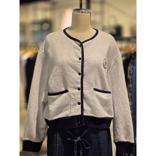 [파주점] 랩 삥줄 배색 맨투맨 가디건 AR1CT274