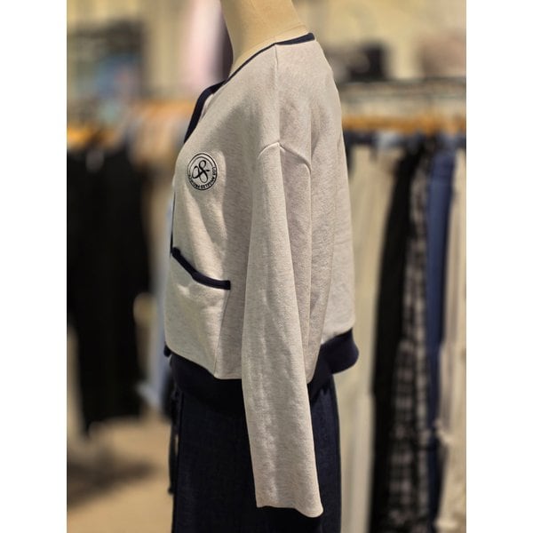 [파주점] 랩 삥줄 배색 맨투맨 가디건 AR1CT274