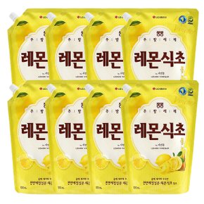LG생활건강 퐁퐁 레몬식초 주방세제 리필 1.2L 8개