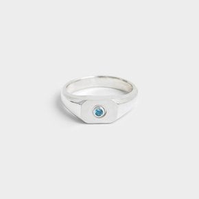 london blue topaz signet ring