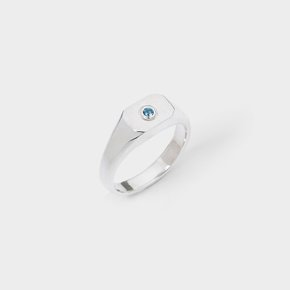 london blue topaz signet ring