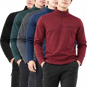 2장세트 남성 빅사이즈 작업복 겨울 기모 집업 등산복 긴팔 티셔츠