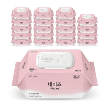 신세계 규격 미래생활 네이즈 베이직 물티슈 100매 1박스(20개)