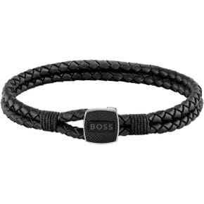 보스 팔찌 남성 BOSS SEAL 컬렉션 블랙 브라운 블루 출시 350057