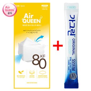 무료배송 에어퀸 KF80 황사 마스크 대형 70매 + 동아제약 가그린 10ml 3포 증정 ~15시 주문 오늘 발송