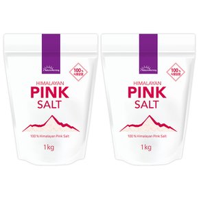 히말라야 핑크솔트 가는소금 2 kg(1 kg x 2봉)