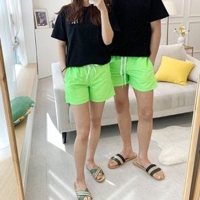 (이거찜)커플남녀공용 비비드비치 바지 팬츠