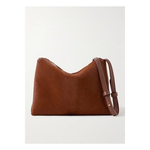 케이트 리나 미디엄 카프 헤어 숄더 백 브라운 46376663162859129