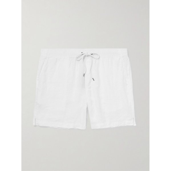 스트레이트 레그 가먼트 다이드 리넨 드로우스트링 쇼츠 46376663163042185