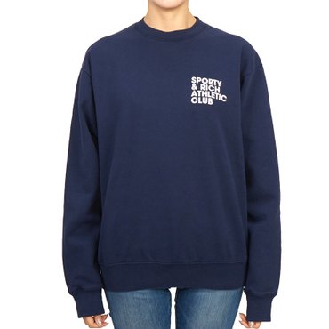 스포티앤리치 맨투맨 CR833NA NAVY (남여공용)