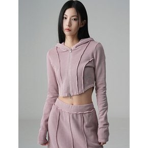 3D Cutting Hood Zip-up -  2COL