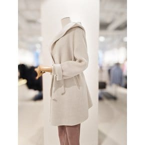 [파주점] [더아이잗컬렉션]헤링본 울 후드 코트 CPBA0CT451