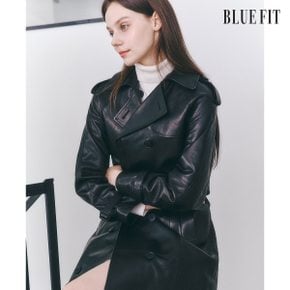 [24FW신상] 블루핏 24FW 이태리 돌체 베지터블 램스킨 트렌치 코트