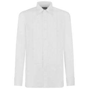 톰포드 HFCO01CGS01 WAA OPTICAL WHITE SLIM FIT COCKTAIL SHIRT IN VOILE