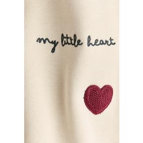 디자인 스웨트셔츠 라이트 베이지/My Little Heart 1341311004