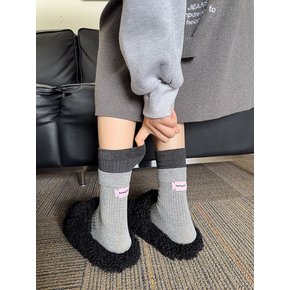 1339 이중 레이어 핑크 탭 여자 패션 양말   socks
