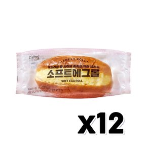 쉐푸드 소프트에그롤 베이커리빵 85g x 12개