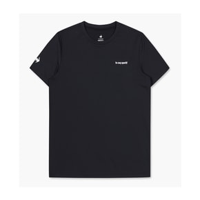 남여공용 유니 폴리스판 반팔 티셔츠 /BLACK (QP123GRS21)
