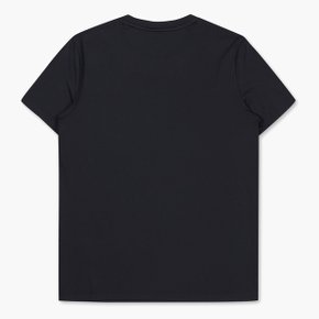 남여공용 유니 폴리스판 반팔 티셔츠 /BLACK (QP123GRS21)