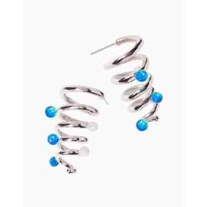 WALTZER EARRINGS SILVER BLUE LAGOON 왈처 실버 귀걸이 블루 라군