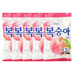 복숭아맛캔디 롯데복숭아사탕 5개