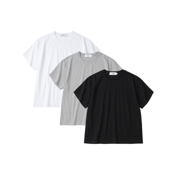 (2 PACK)코튼 크롭 티셔츠 3COLOR