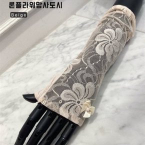 [애슬릿] 레이스 손등 쿨 망사 꽃 리본 운전 팔 토시