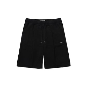 컬럼비아 유니버시티 CLASSIC LOGO WIDE FIT PINTUCK SHORTS PANTS 블랙