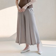 패널 플리츠 와이드 팬츠_YJ05WNPSL06_GY1