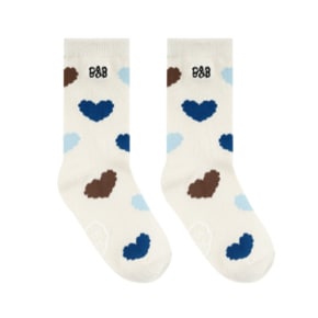 크림 버블 하트 양말 BK63AS02CM