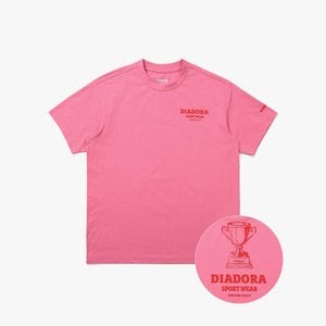 디아도라 [공식스토어] AIRTEX 트로피 반팔 티셔츠 PINK (D4221LRS49PKS)